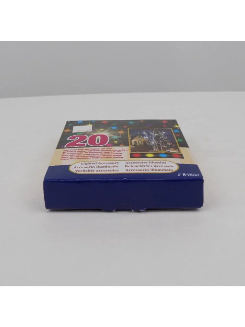 Lemax 20 Super Bright Multi-Color Flashing Light String For Indoor Use 54593 New